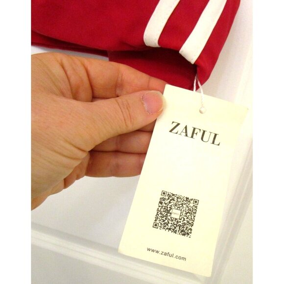 ZAFUL Swim Red Bikini Two Piece Set - Size US 8/Large - Women Swimwear/Suit NWT - Picture 3 of 16